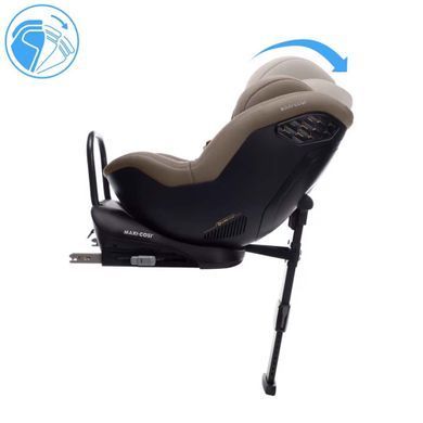 Автокресло Maxi-Cosi MobiFix Pro Authentic Truffle с базой ISOFIX и опорной ногой, боковая защита G-CELL, вентиляция ClimaFlow