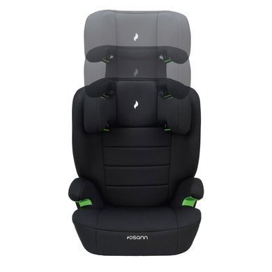 Автокрісло Osann Musca Black з підлокітниками, 14 рівнів регулювання підголівника, знімний чохол