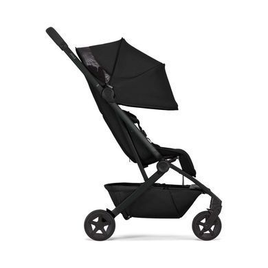 Прогулочная коляска Joolz Aer2 BB+CH Space Black с бампером и подстаканником, размеры для ручной клади IATA, легкий вес