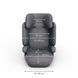 Автокресло Kinderkraft Xpand 2 PRO i-Size Grey (KCXPPR02GRY0000) з розкладною спинкою, захист від бокових ударах SPS, оббивка AIR FLOW