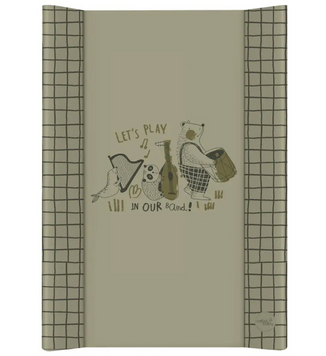 Повивальна дошка Ceba Baby Hard short changing pad 50x70 cm basic band жорстка основа, м&rsquo;яке покриття