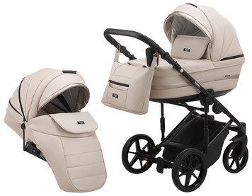 Коляска 2 в 1 Adamex Rimini ECO кожа 100% RI-213
