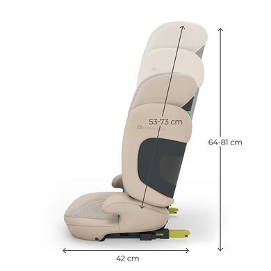 Автокресло Kinderkraft Xpand 2 PRO i-Size Beige (KCXPPR02BEG000) з розкладною спинкою, захист від бокових ударах SPS, оббивка AIR FLOW