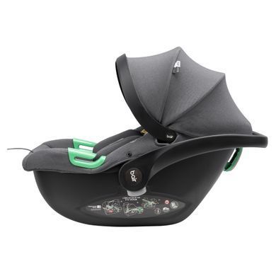 Автокресло Bair Orbit i-Size OR-02 Graphite Midnight с анатомическим вкладышем для новорожденных, капюшон
