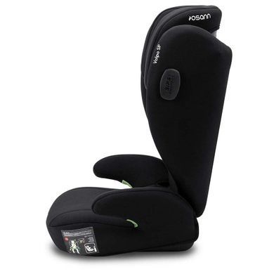 Автокрісло Osann Volpo SP i-Size Black спинка з гнучким кутом нахилу, бічний захист з протектором Slide-Protektor, ортопедична оббивка
