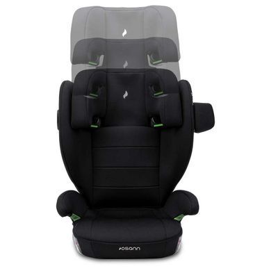Автокрісло Osann Volpo SP i-Size Black спинка з гнучким кутом нахилу, бічний захист з протектором Slide-Protektor, ортопедична оббивка