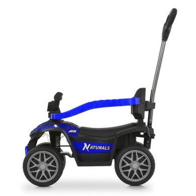 Детский квадроцикл на аккумуляторе 3в1 Bambi Racer M 6274EBLR-4 синий с функцией каталки-толокара, родительская ручка, пульт дистанционного управления