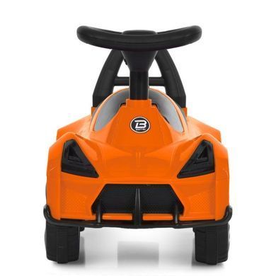 Каталка-толокарь Bambi Racer M 6299-7 оранжевый с корзиной под сиденьем, ручка для переноски, передние фары со светом, музыка