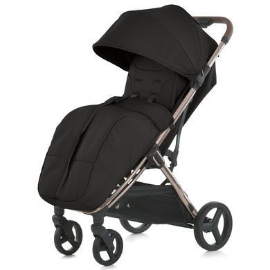 Прогулочная коляска EL CAMINO ME 1192 AXIS Black компактная сборка, ткани UPF+50 и большие колеса