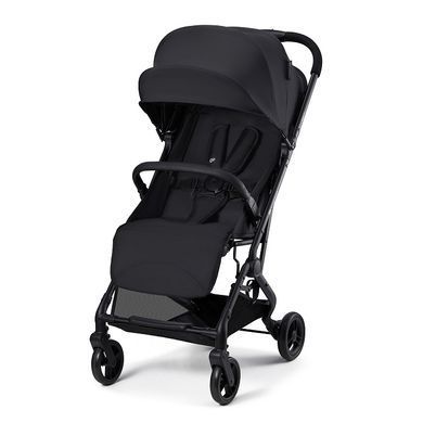 Прогулочная коляска Kinderkraft Indy 3 Coal Black (KSINDY03BLK0000) компактне складання, легкий, колеса з термопластичної гуми, кошик на 2 кг