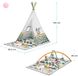 Развивающий коврик-палатка 3 в 1 Kinderkraft Little Gardener (KPLIGA00MUL0000)