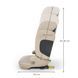 Автокресло Kinderkraft Xpand 2 PRO i-Size Beige (KCXPPR02BEG000) з розкладною спинкою, захист від бокових ударах SPS, оббивка AIR FLOW