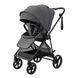 Прогулочная коляска CARRELLO Extra CRL-5532 Chrome Grey с реверсивным блоком, легкий вес, большие резиновые колеса с амортизацией