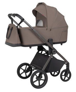 Коляска 2в1 CARRELLO Ultra F CRL-6557 Sugar Brown оновлена модель з регулюванням висоти капора, легка вага, амортизація