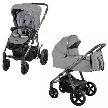 Універсальна коляска 2в1 Espiro Husky Xl 2022 207 Silver Gray