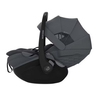 Автокрісло MAXI-COSI Pebble Slide Pro Moon Graphite з функцією Easy-in, легка вага, великий капюшон, вентиляції ClimaFlow, регулювання підголівника