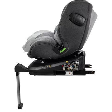 Автокрісло Osann Eno360 SL i-Size Dark Grey Melange поворотне на 360, ISOFIX з упором в підлогу, знімний чохол
