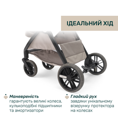 Коляска 2в1 Chicco Bellagio Primo Como Lake зі складанням OneTouch, великі колеса з амортизацією, преміальні матеріали
