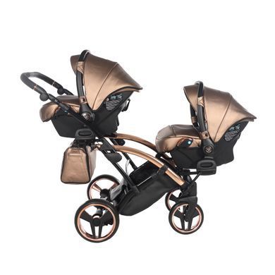 Універсальна коляска 2в1 для двійні Junama Fluo line Duo Slim 03