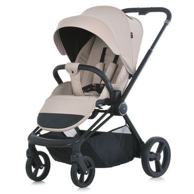 Універсальна коляска 2в1 El Camino ME 1091-1 Persona Pearl Beige подвійна вентиляція люльки та реверсивний блок