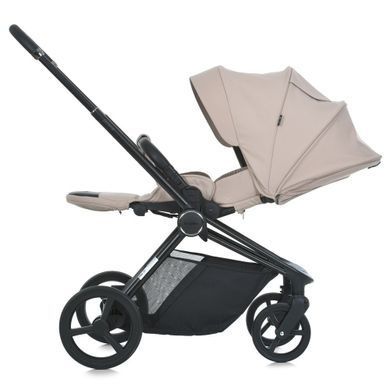 Універсальна коляска 2в1 El Camino ME 1091-1 Persona Pearl Beige подвійна вентиляція люльки та реверсивний блок