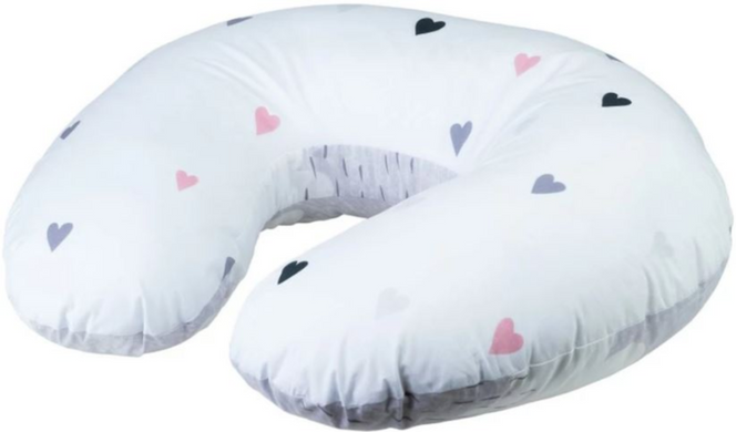 Подушка для кормления (подушка для беременных) Bubaba FreeON HEARTS AND CLOUDS 70х60 см