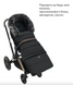 Зимовий конверт у коляску чи санки 2в1 Bair Arctic black noire 2025