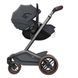 Автокрісло MAXI-COSI Pebble Slide Pro Moon Graphite з функцією Easy-in, легка вага, великий капюшон, вентиляції ClimaFlow, регулювання підголівника