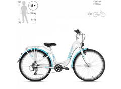 Детский велосипед Puky SKYRIDE 24-8 Alu LIGHT White 4917 для детей 8 лет+