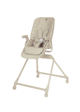 Стільчик для годування 3в1 Lionelo MADDIE SET BEIGE з функцією шезлонгу та ліжечком-колискою для немовлят, оберт на 360
