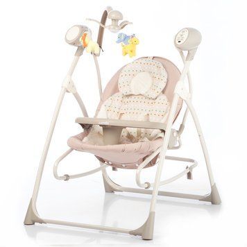 Люлька-качели CARRELLO Nanny 3в1 CRL-0005 Beige Dot /1/ MOQ