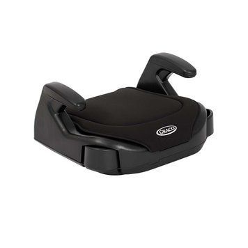 Бустер Graco Basic i-Size чорне з 2 висувними підлокітниками, стандарт безпеки ECE R129/03, знімний чохол