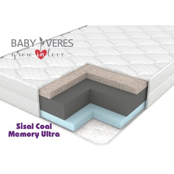 Матрац Baby Veres Sisal Coal Memory Ultra 120х60х10 см