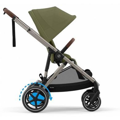 Прогулянкова коляска Cybex e-Gazelle S TPE Moss Green з електроприводом