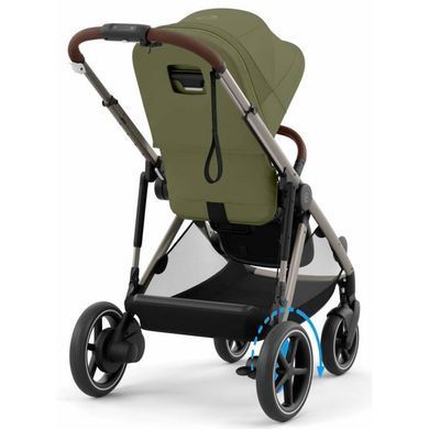 Прогулянкова коляска Cybex e-Gazelle S TPE Moss Green з електроприводом