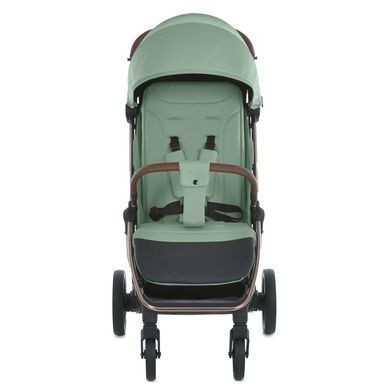 Прогулянкова коляска EL CAMINO ME 1192 AXIS Sage Green компактне складання, тканини UPF+50 та великі колеса