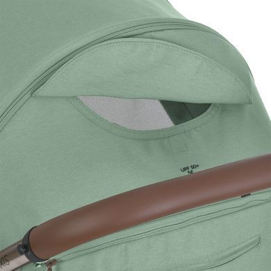 Прогулянкова коляска EL CAMINO ME 1192 AXIS Sage Green компактне складання, тканини UPF+50 та великі колеса
