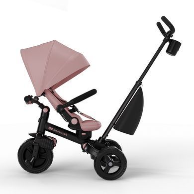 Триколісний велосипед Kinderkraft Aveo 2 Plus Pink (KRAVEO02PNK0000) трансформер 6в1, оберт сидіння на 360, м'яке сидіння з системою Air Flow