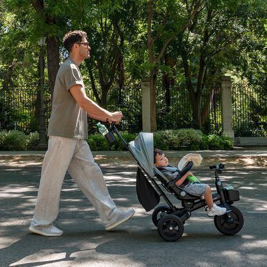 Триколісний велосипед Kinderkraft Aveo 2 Plus Pink (KRAVEO02PNK0000) трансформер 6в1, оберт сидіння на 360, м'яке сидіння з системою Air Flow