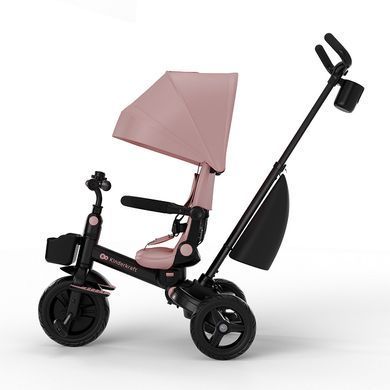 Триколісний велосипед Kinderkraft Aveo 2 Plus Pink (KRAVEO02PNK0000) трансформер 6в1, оберт сидіння на 360, м'яке сидіння з системою Air Flow