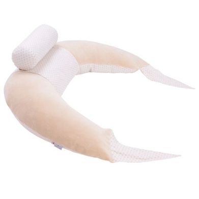 Подушка для кормления &ndash; подушка для беременных Baby Veres Comfort Lux Velour stars beige 200х75 см