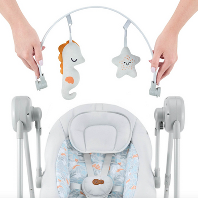 Шезлонг-гойдалка Kinderkraft Swingee Grey (KBSWIN00GRY0000)