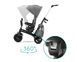 Триколісний велосипед Kinderkraft Easytwist Platinum Grey (KKRETWIGRY0000)