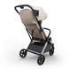 Прогулянкова коляска Kinderkraft Nubi 3 Sand Beige (KSNUBI03BEG0000) з великими колесами EVA, компактне автоматичне складання, кошик на 5 кг