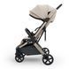 Прогулянкова коляска Kinderkraft Nubi 3 Sand Beige (KSNUBI03BEG0000) з великими колесами EVA, компактне автоматичне складання, кошик на 5 кг