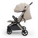 Прогулянкова коляска Kinderkraft Nubi 3 Sand Beige (KSNUBI03BEG0000) з великими колесами EVA, компактне автоматичне складання, кошик на 5 кг