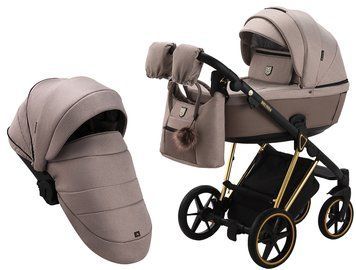 Коляска 2 в 1 Adamex Belissa Special Edidion (Gold) PS-528 капучіно