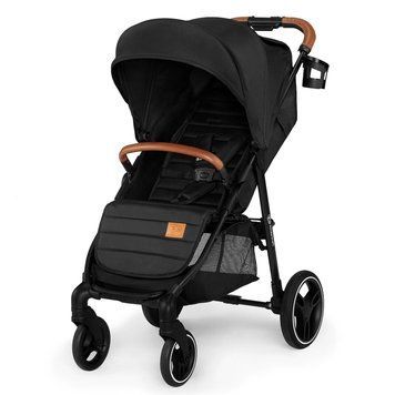 Прогулянкова коляска Kinderkraft Grande 2020 Black (KKWGRANBLK000N) маневрені колеса, регулювання спинки