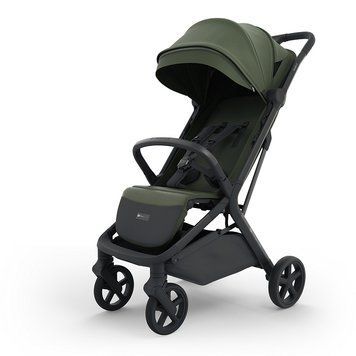 Прогулянкова коляска Kinderkraft Nubi 3 Mystic Green (KSNUBI03GRE0000) з великими колесами EVA, компактне автоматичне складання, кошик на 5 кг