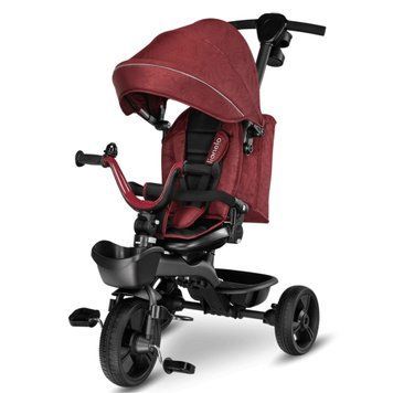 Триколісний дитячий велосипед Lionelo Kori Burgundy Red